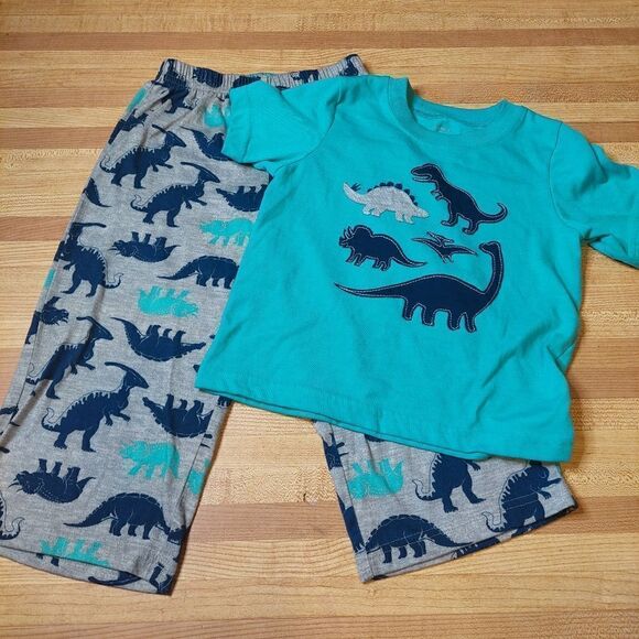 Kids Boys Dinosaur Pajama Set of 2 - Picture 1 of 8
